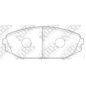Колодки тормозные дисковые передний для ACURA MDX(YD1) <b>NiBK PN8805</b>