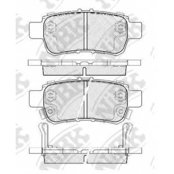 Колодки тормозные дисковые задний для HONDA ODYSSEY(RB#) <b>NiBK PN8810</b>