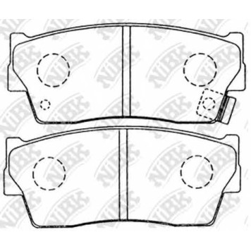 Снят с пр-ва колодки тормозные дисковые <b>NIBK PN9298</b>