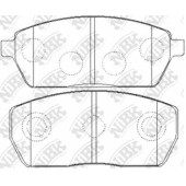 Колодки тормозные дисковые передний для SUZUKI SUPER CARRY(ED) <b>NiBK PN9408</b>