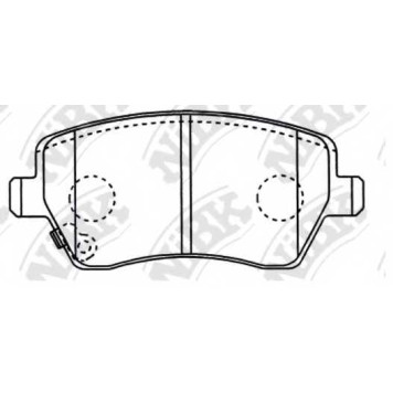 Колодки тормозные дисковые передний для NISSAN MICRA, NOTE / OPEL AGILA / RENAULT CLIO, DUSTER, KANGOO Express, KANGOO, LOGAN, MODUS / SUZUKI SPLASH, SWIFT <b>NiBK PN9805</b>