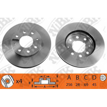 Тормозной диск NiBK RN1011