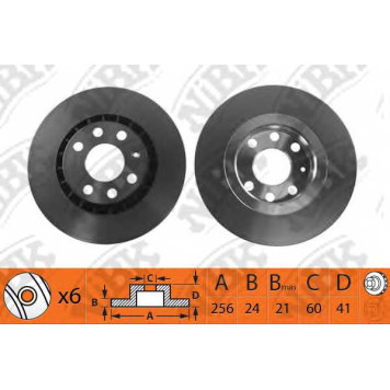 Тормозной диск NiBK RN1017