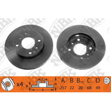 Тормозной диск NiBK RN1039