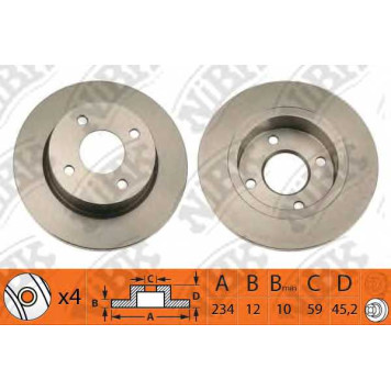 Тормозной диск NiBK RN1043