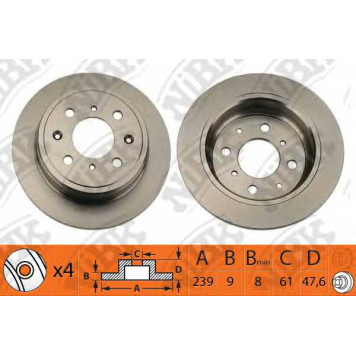 Тормозной диск NiBK RN1052