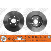 Диск тормозной NIBK RN1058