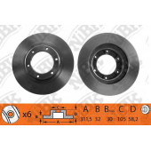 Тормозной диск NiBK RN1066