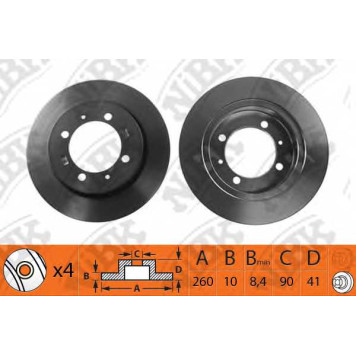 Тормозной диск NiBK RN1079