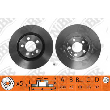 Тормозной диск NiBK RN1083