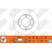 Тормозной диск NiBK RN1090