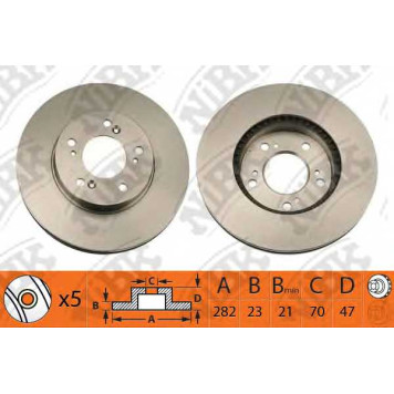 Тормозной диск NiBK RN1104