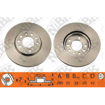 Тормозной диск NiBK RN1112