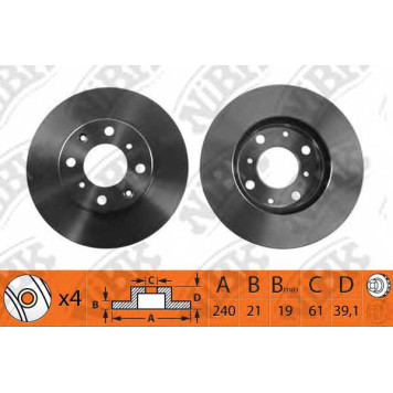 Тормозной диск NiBK RN1138