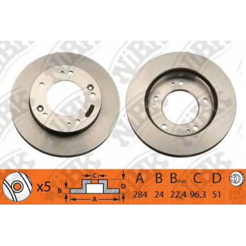 Тормозной диск NiBK RN1148