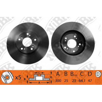 Тормозной диск NiBK RN1177