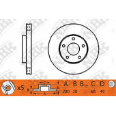 Тормозной диск NiBK RN1180