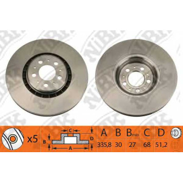 Тормозной диск NiBK RN1183