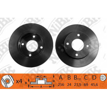 Тормозной диск NiBK RN1212