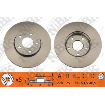 Тормозной диск NiBK RN1213