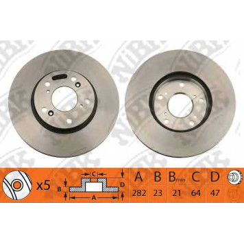 Тормозной диск NiBK RN1218