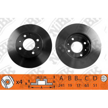 Тормозной диск NiBK RN1221