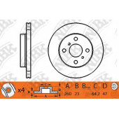 Тормозной диск NiBK RN1248