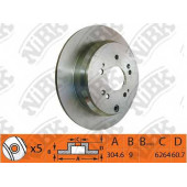 Тормозной диск NiBK RN1259