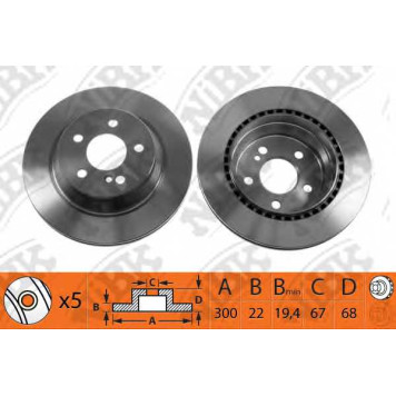 Тормозной диск NiBK RN1272