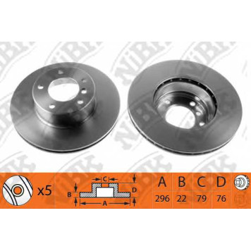 Тормозной диск NiBK RN1291