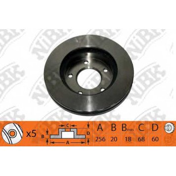 Тормозной диск NiBK RN1301