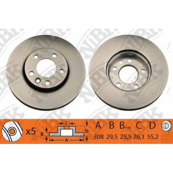 Тормозной диск NiBK RN1316