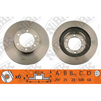 Тормозной диск NiBK RN1319