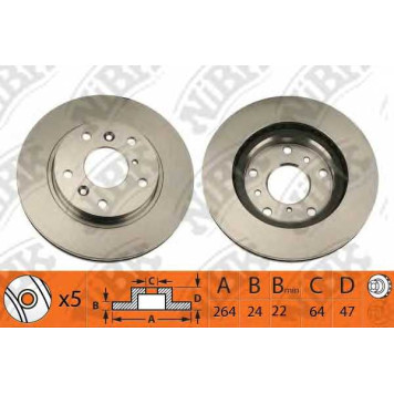 Тормозной диск NiBK RN1347