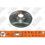 Тормозной диск NiBK RN1351