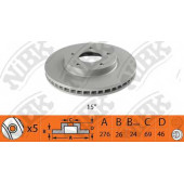 Тормозной диск NiBK RN1366