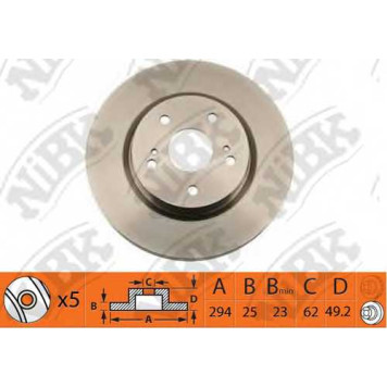 Тормозной диск NiBK RN1371