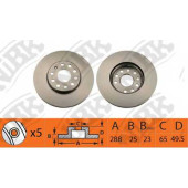 Тормозной диск NiBK RN1374