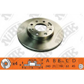 Тормозной диск NiBK RN1375