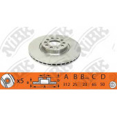 Тормозной диск NiBK RN1377