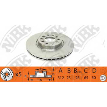 Тормозной диск NiBK RN1377