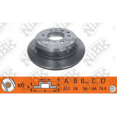 Тормозной диск NiBK RN1401