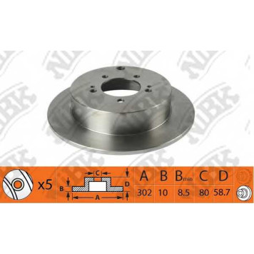 Тормозной диск NiBK RN1404