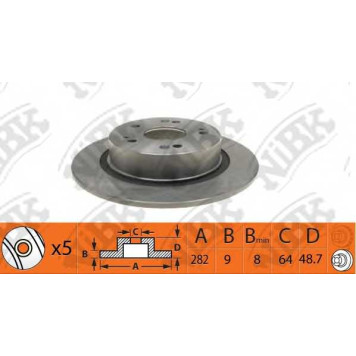 Тормозной диск NiBK RN1409