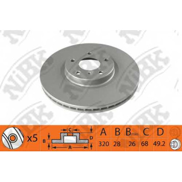 Тормозной диск NiBK RN1423