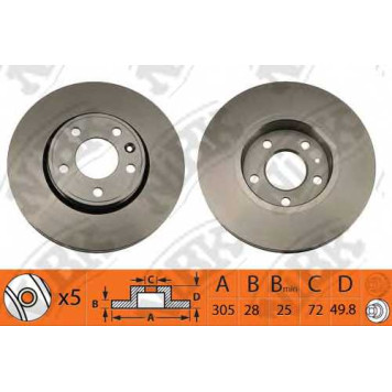 Тормозной диск NiBK RN1427