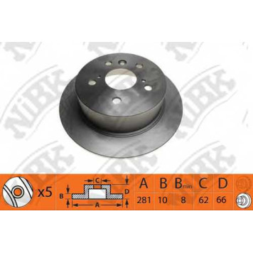 Тормозной диск NiBK RN1432