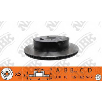 Тормозной диск NiBK RN1439