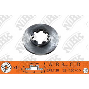 Тормозной диск NiBK RN1447