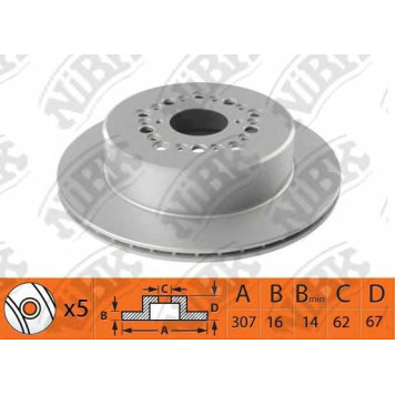 Тормозной диск NiBK RN1488